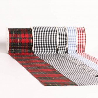 Checkered composite ribbon
